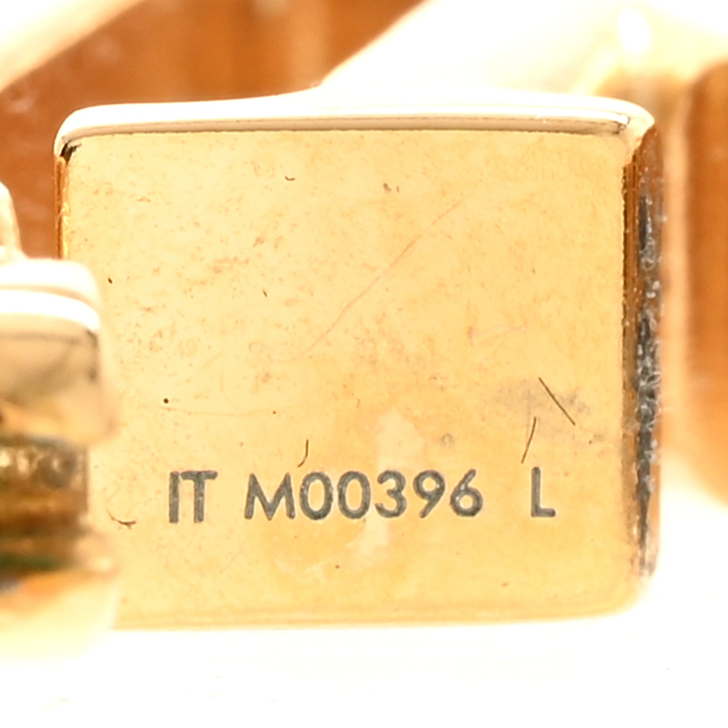 Louis Vuitton Metal Small Louise Hoop Earrings Gold 4 of 5