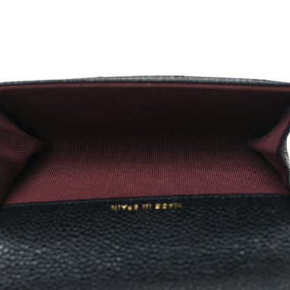 Chanel Caviar Quilted Flap Card Holder Wallet Black 5 of 10