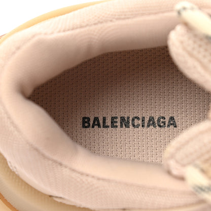 Balenciaga Fabric Mesh Clear Sole Womens Triple S Sneakers 37 Beige 7 of 8