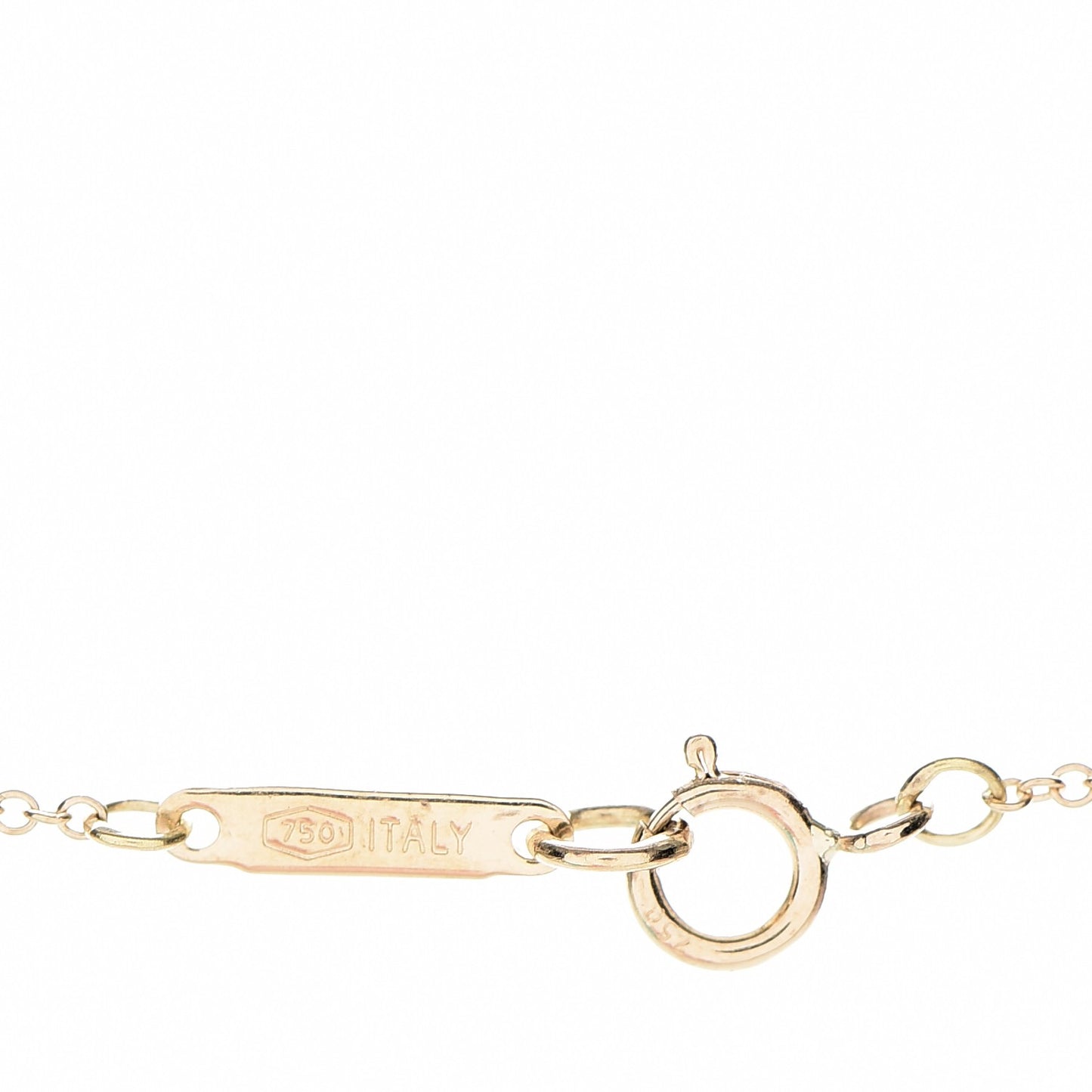 18K Yellow Gold Twist Bow Pendant Necklace