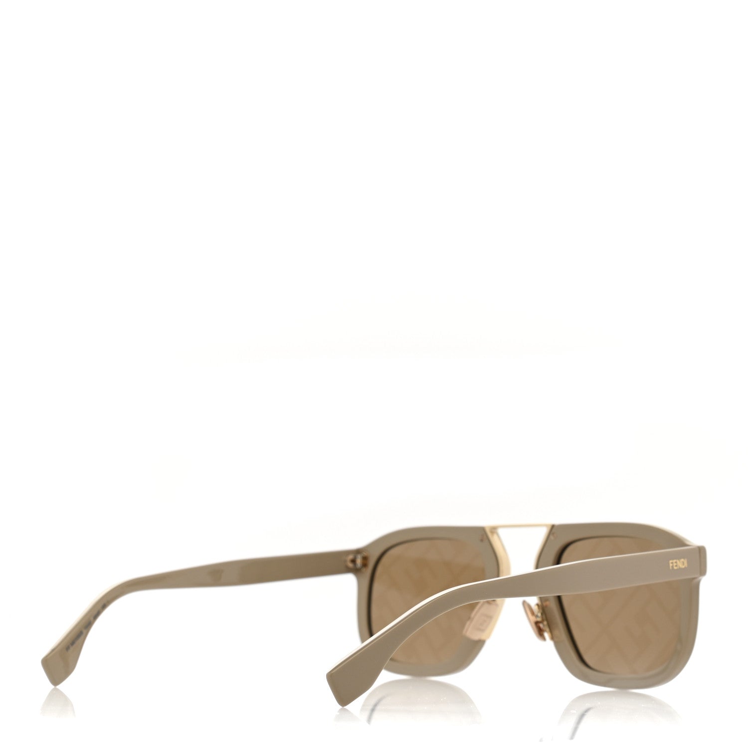 Fendi Acetate FF Aviator Sunglasses FF M0105/S Beige 4 of 7
