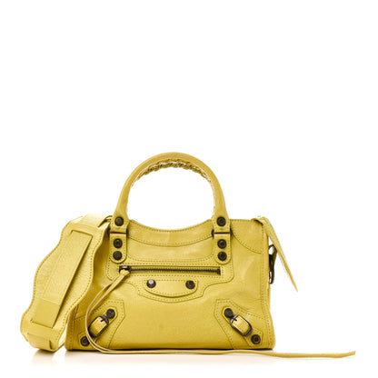 Balenciaga Agneau Classic Silver Hardware Mini City Jaune Poussin 1 of 11