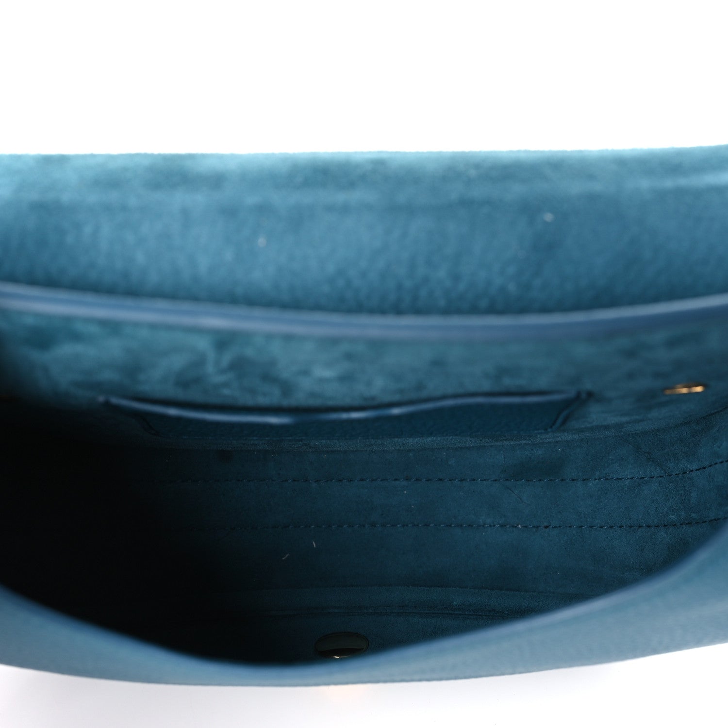 Christian Dior Grained Calfskin Medium Bobby Flap Steel Blue 5 of 9