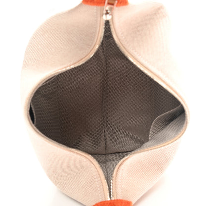 Hermes Canvas Small Bride-A-Brac Pouch Natural Orange 5 of 8