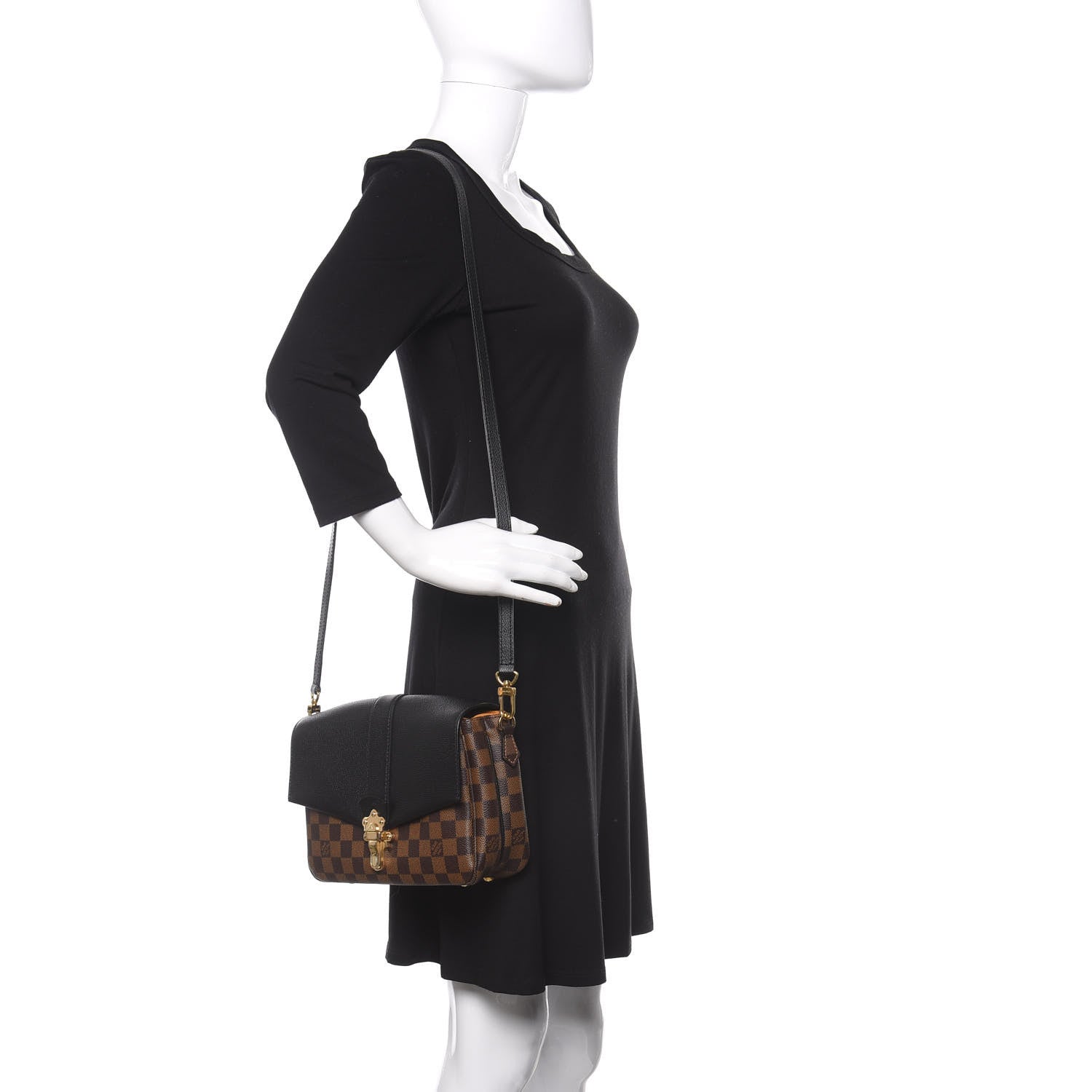 Louis Vuitton Damier Ebene Clapton Black 2 of 10