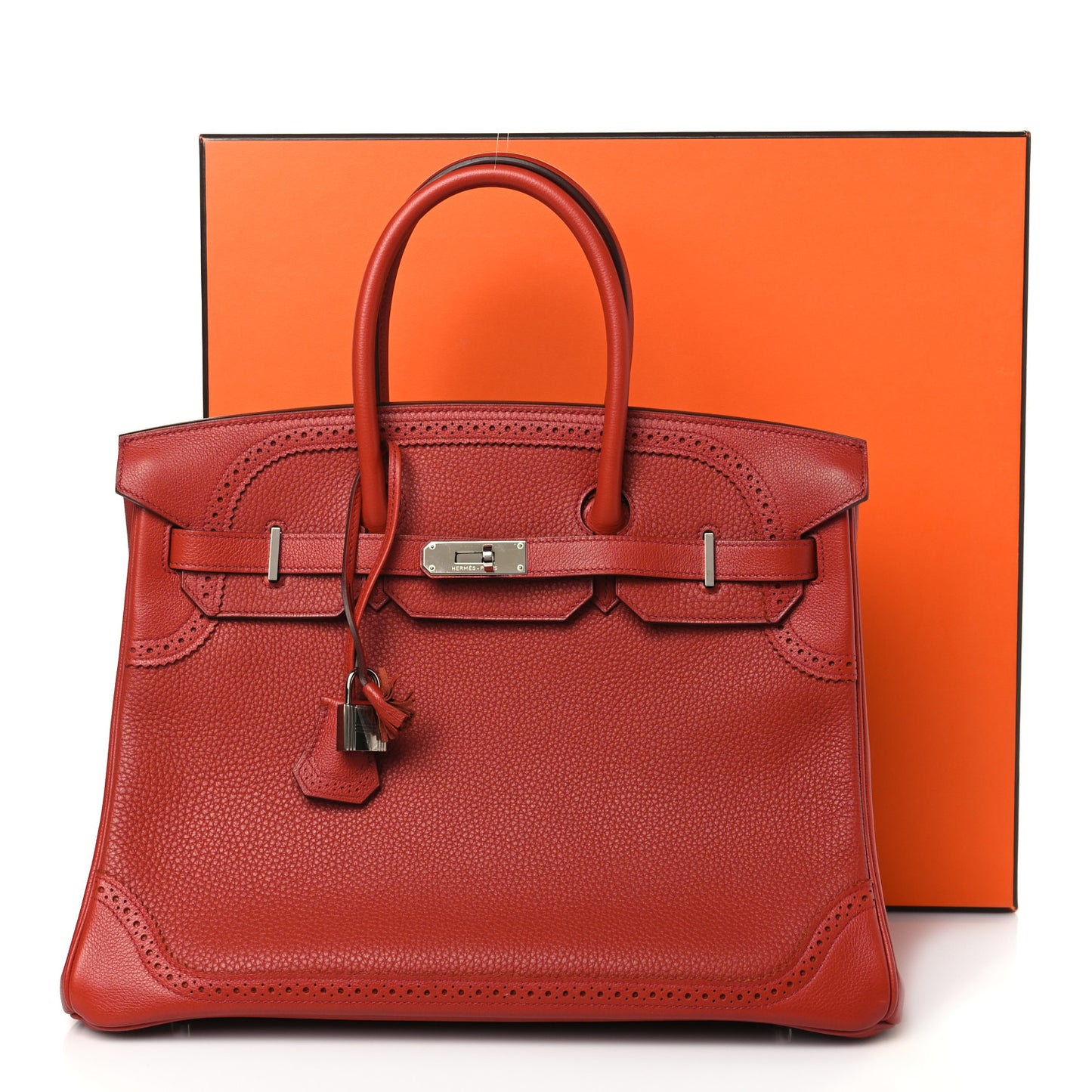 Togo Swift Ghillies Birkin 35 Brique