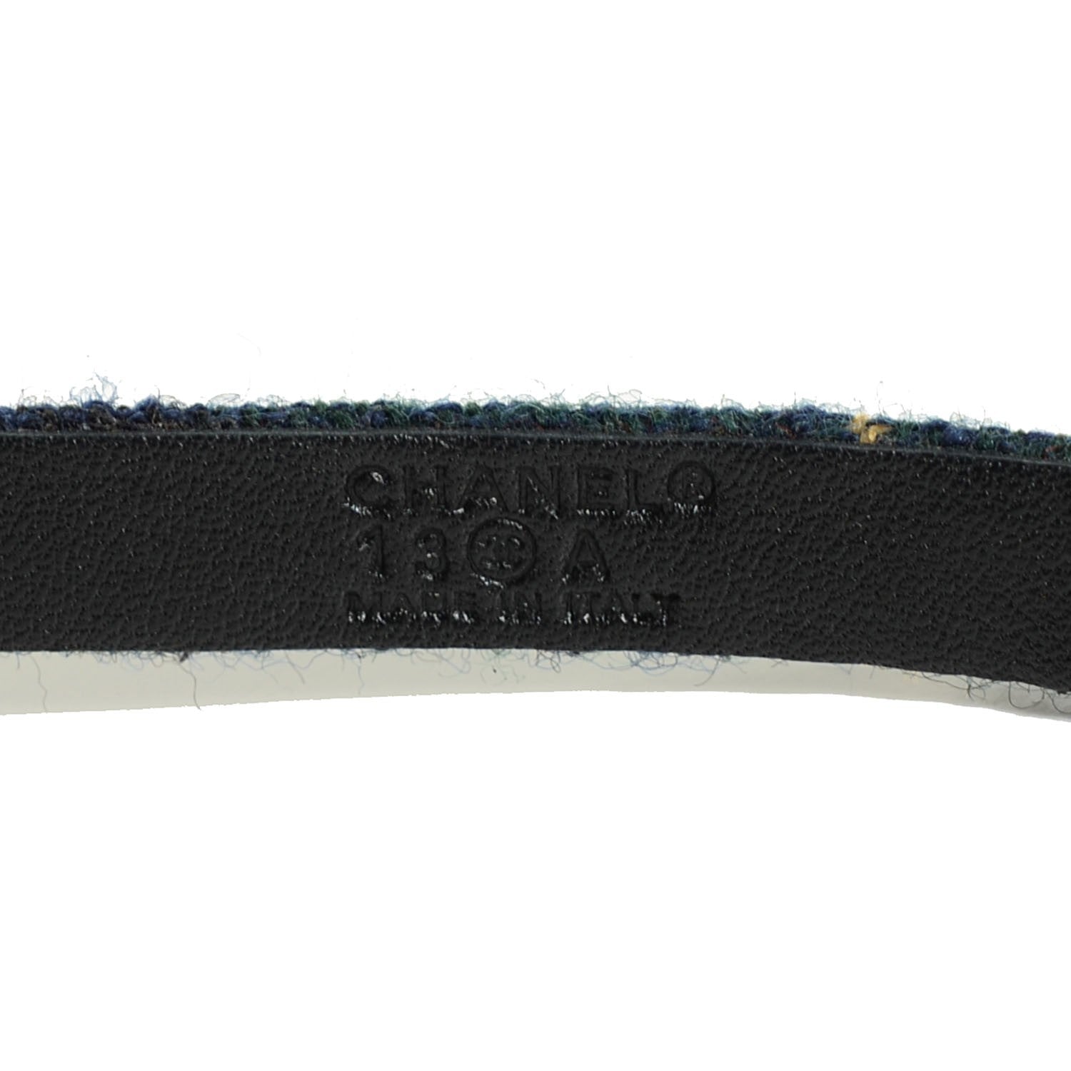 Chanel Wool CC Logo Skinny Belt 85 34 5 of 8