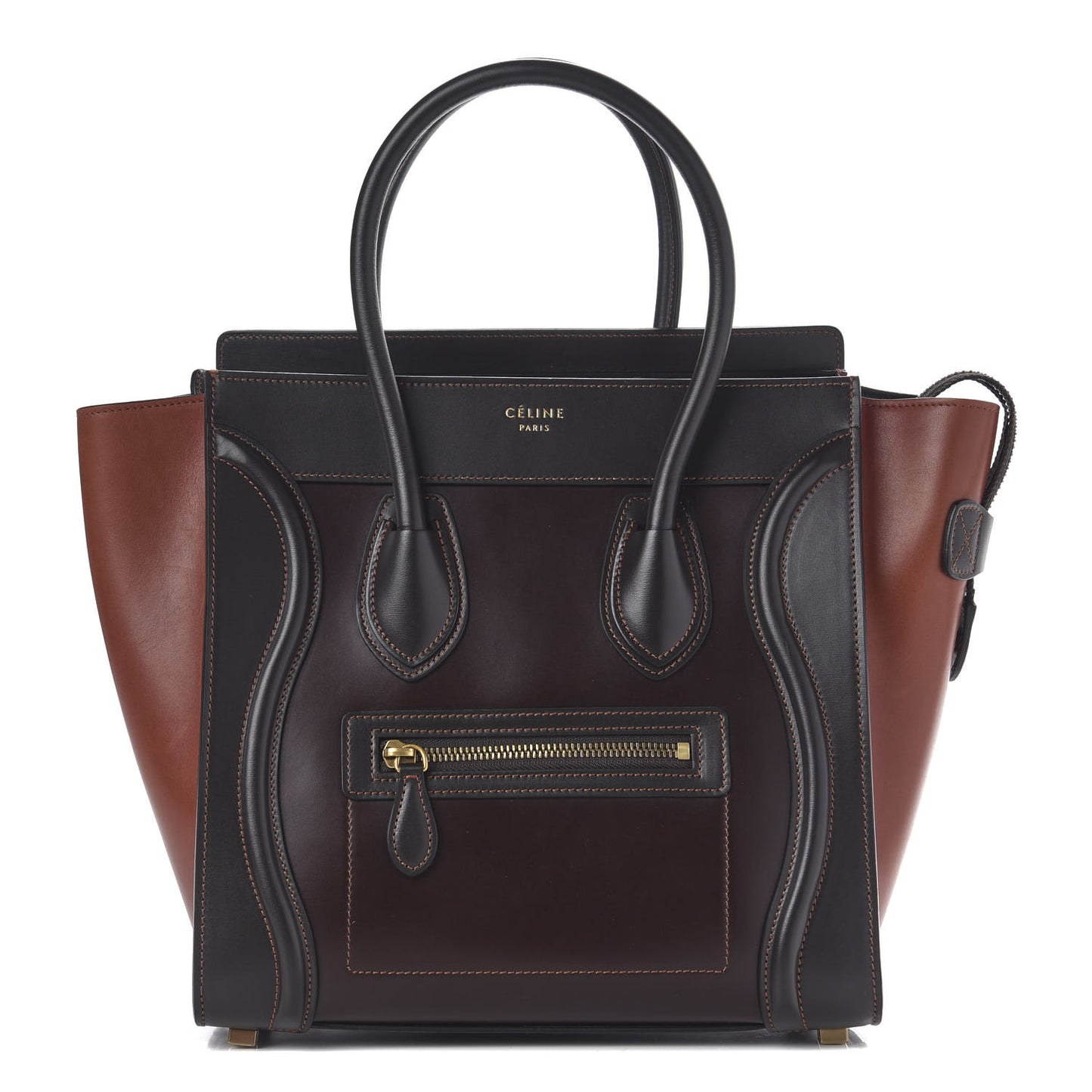 Satin Smooth Calfskin Micro Tri-Color Luggage