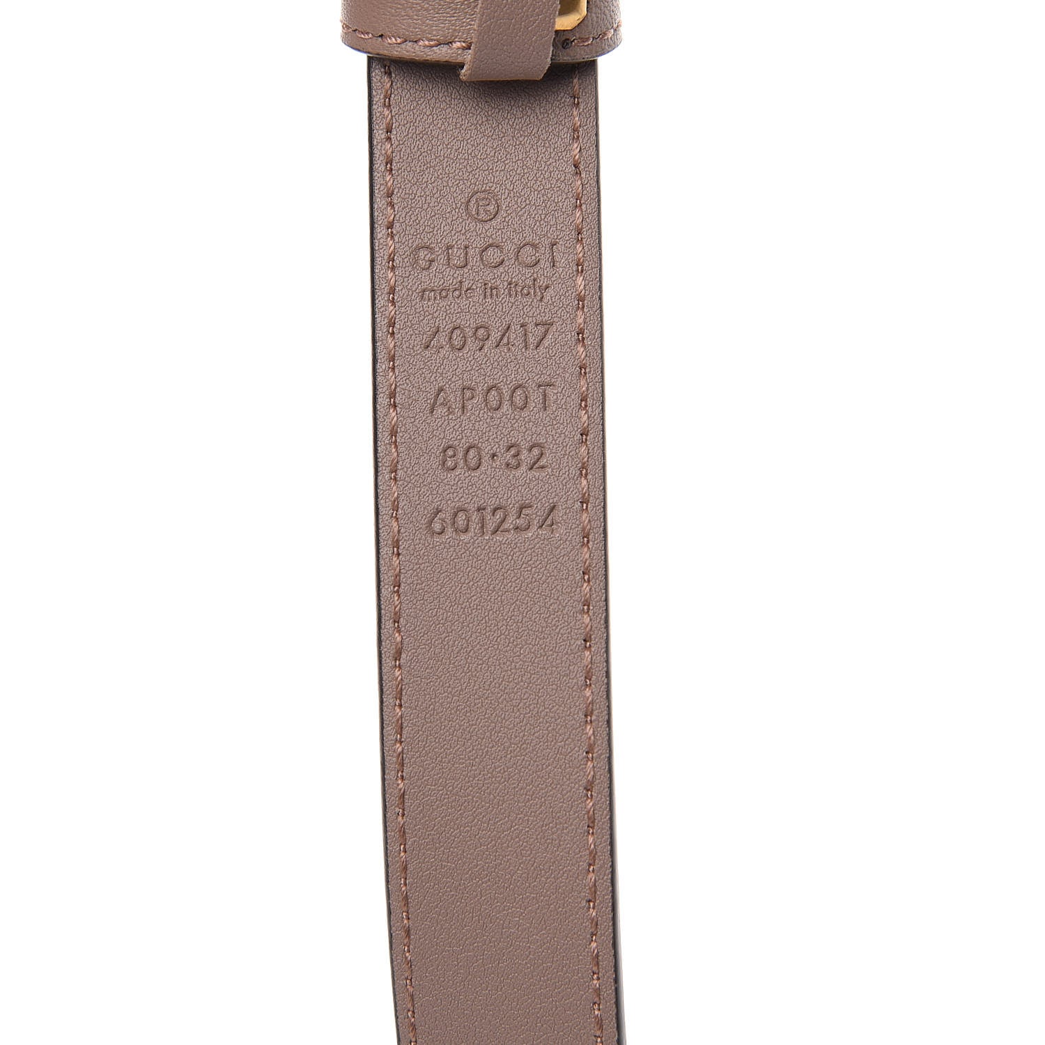 Gucci Calfskin Double G 20mm Belt 80 32 Porcelain Rose 4 of 4