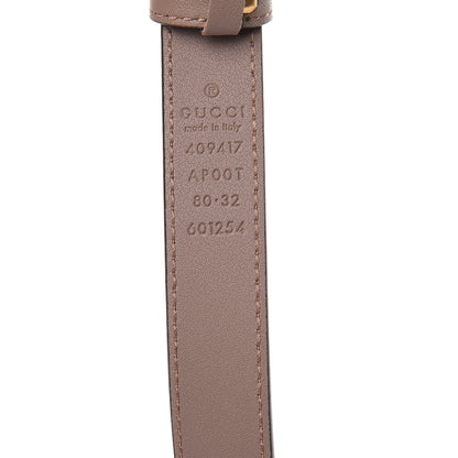Gucci Calfskin Double G 20mm Belt 80 32 Porcelain Rose 4 of 4