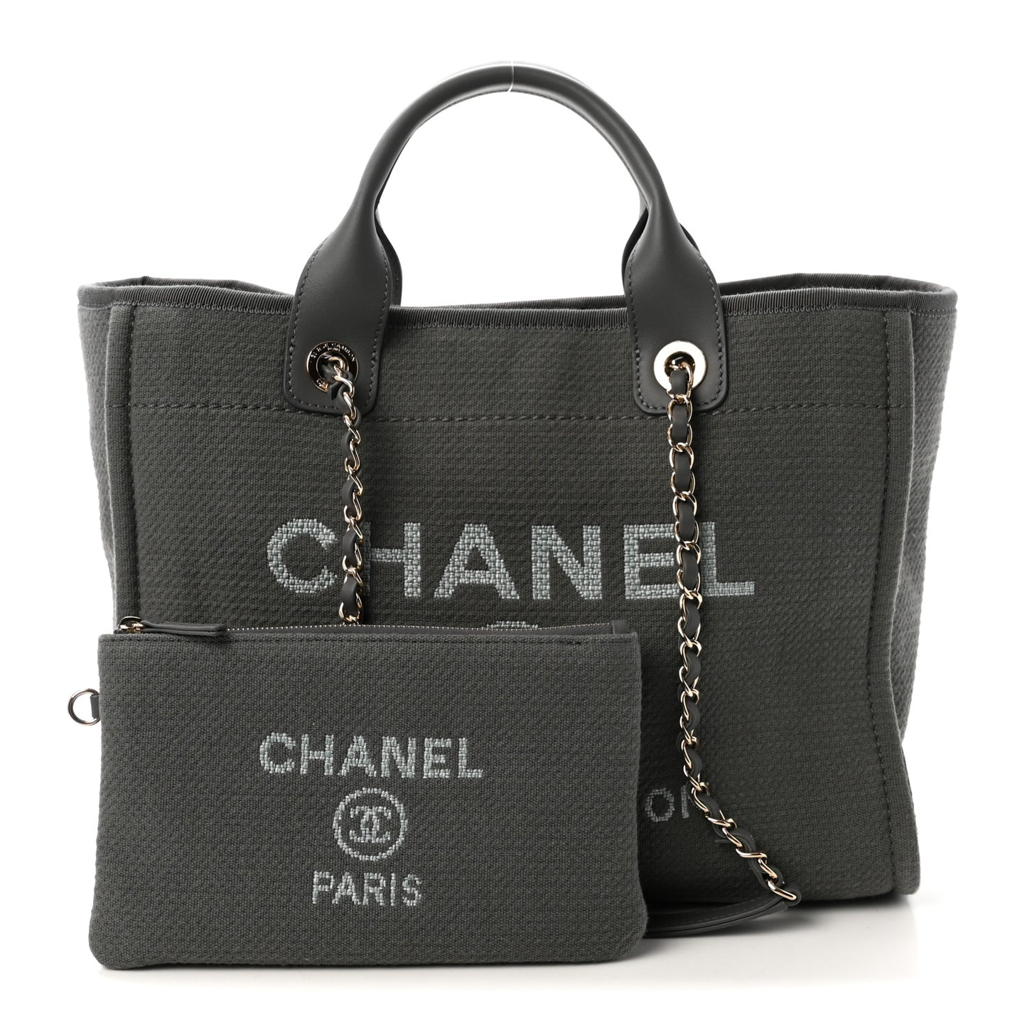 Mixed Fibers Small Deauville Tote Dark Grey