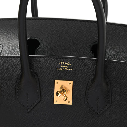 Hermes Epsom Birkin Sellier 25 Black 6 of 11