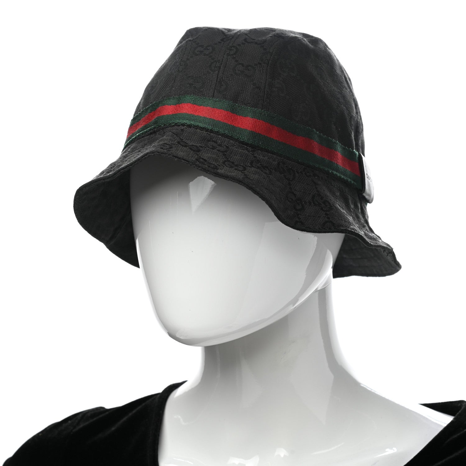 Gucci Monogram Web Bucket Hat M Black 2 of 12