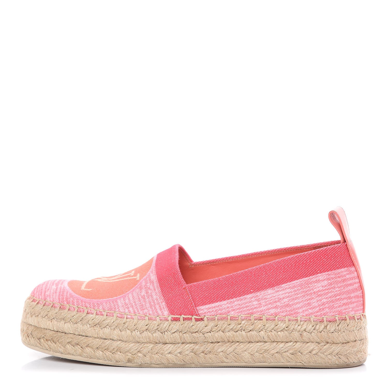Louis Vuitton Canvas Blue Shore Espadrille Flats 36 Corail 1 of 10