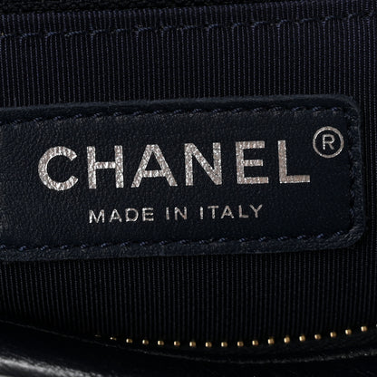 Chanel Shearling Medium Gabrielle Hobo Navy 6 of 10