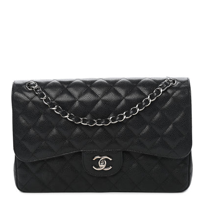 Chanel Caviar Quilted Jumbo Double Flap Black 1 of 9