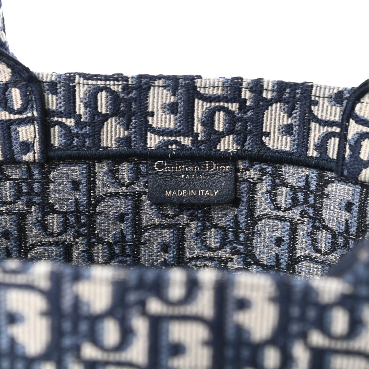 Oblique Medium Book Tote Blue Multicolor
