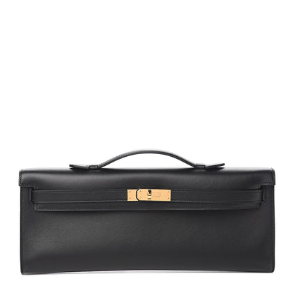 Hermes Swift Kelly Cut Clutch Pochette Black 1 of 9