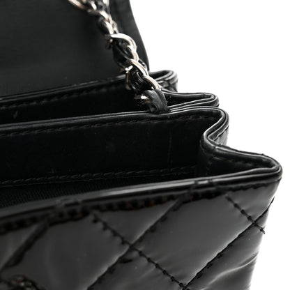 Chanel Patent Quilted Hamptons Flap Bag Black 12 of 12
