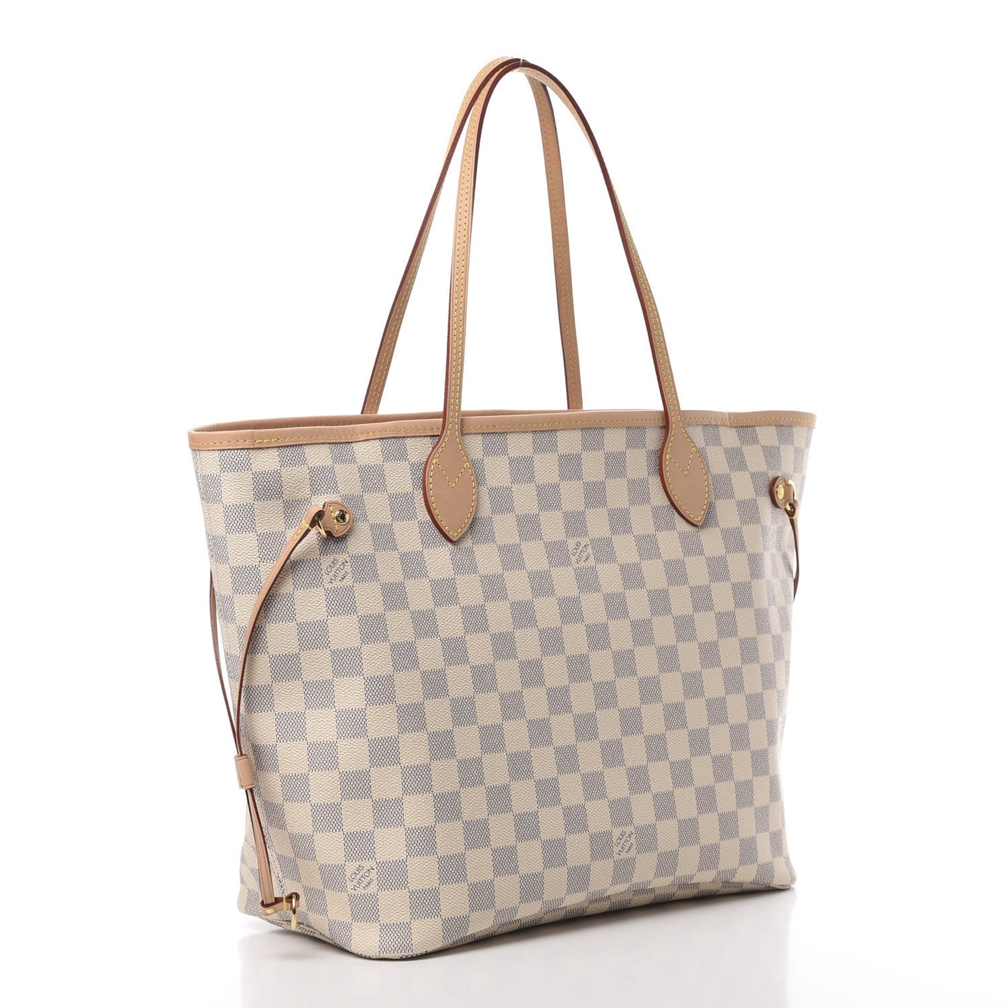 Damier Azur Neo Neverfull MM Rose Ballerine