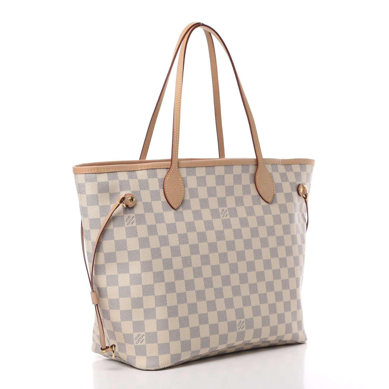 Louis Vuitton Damier Azur Neo Neverfull MM Rose Ballerine 3 of 10