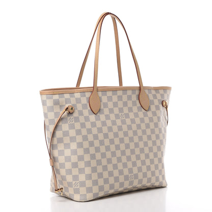 Louis Vuitton Damier Azur Neo Neverfull MM Rose Ballerine 3 of 10