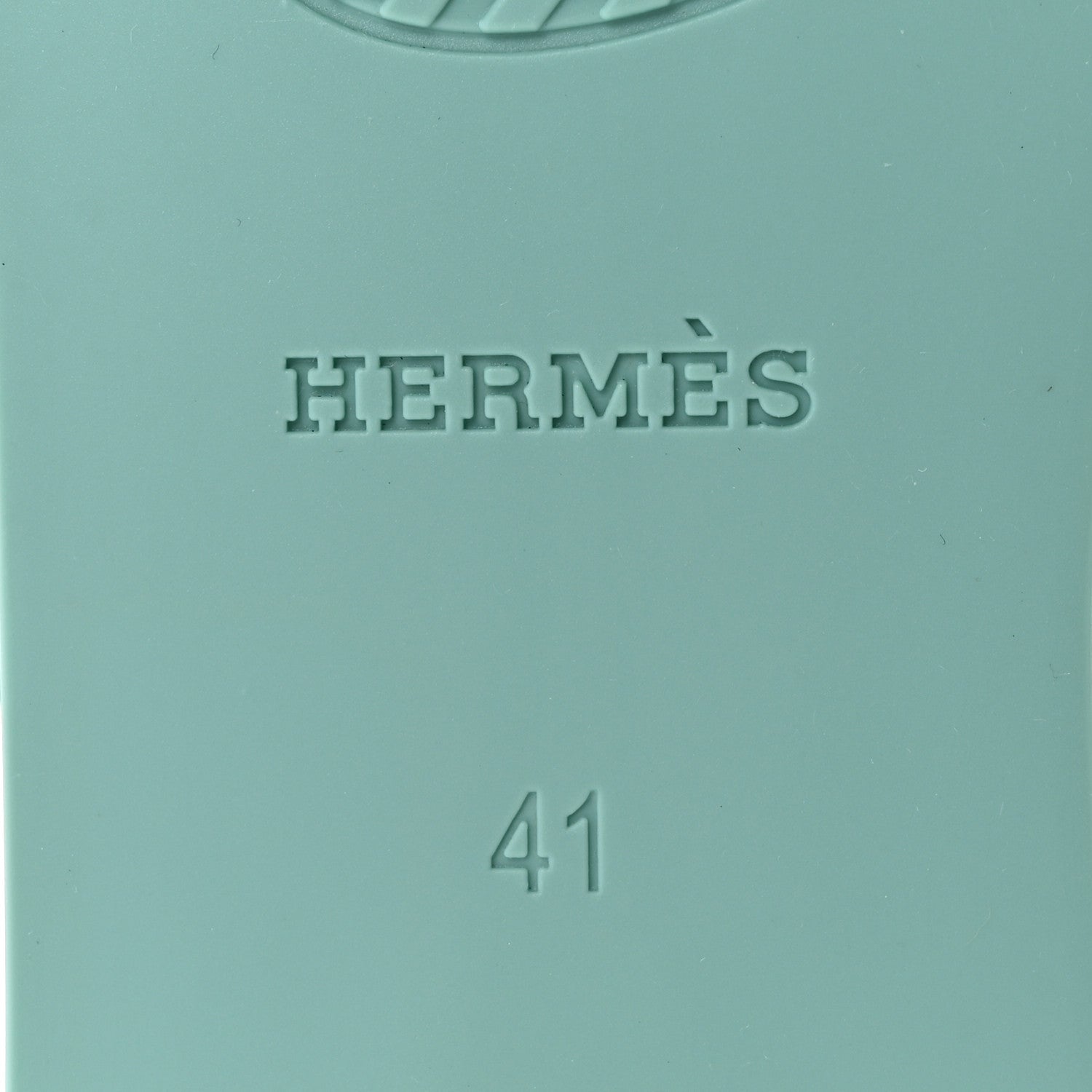 Hermes Rubber Womens Egerie Sandals 41 Vert Embrun 7 of 9