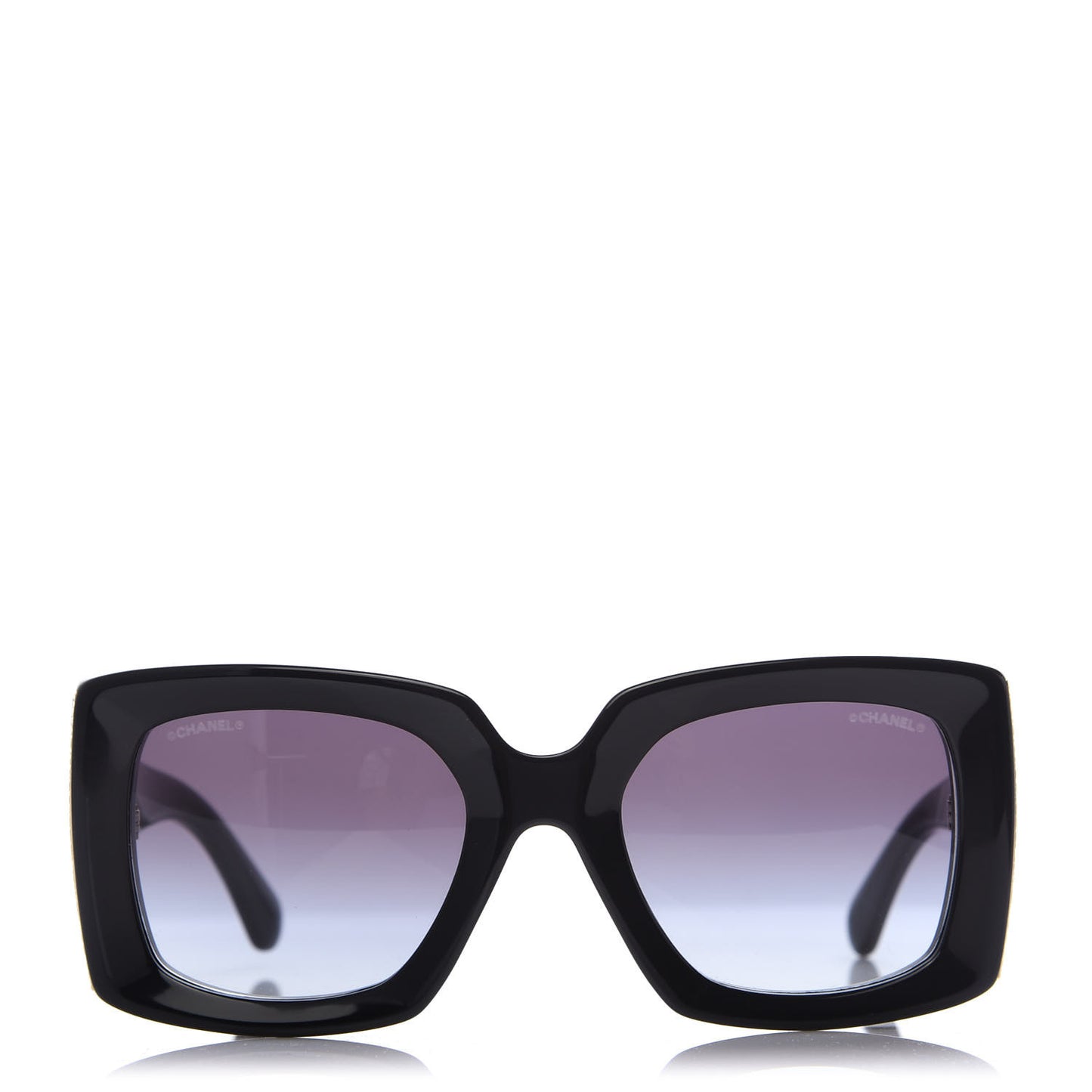 Acetate Rectangle Sunglasses 5435 Black