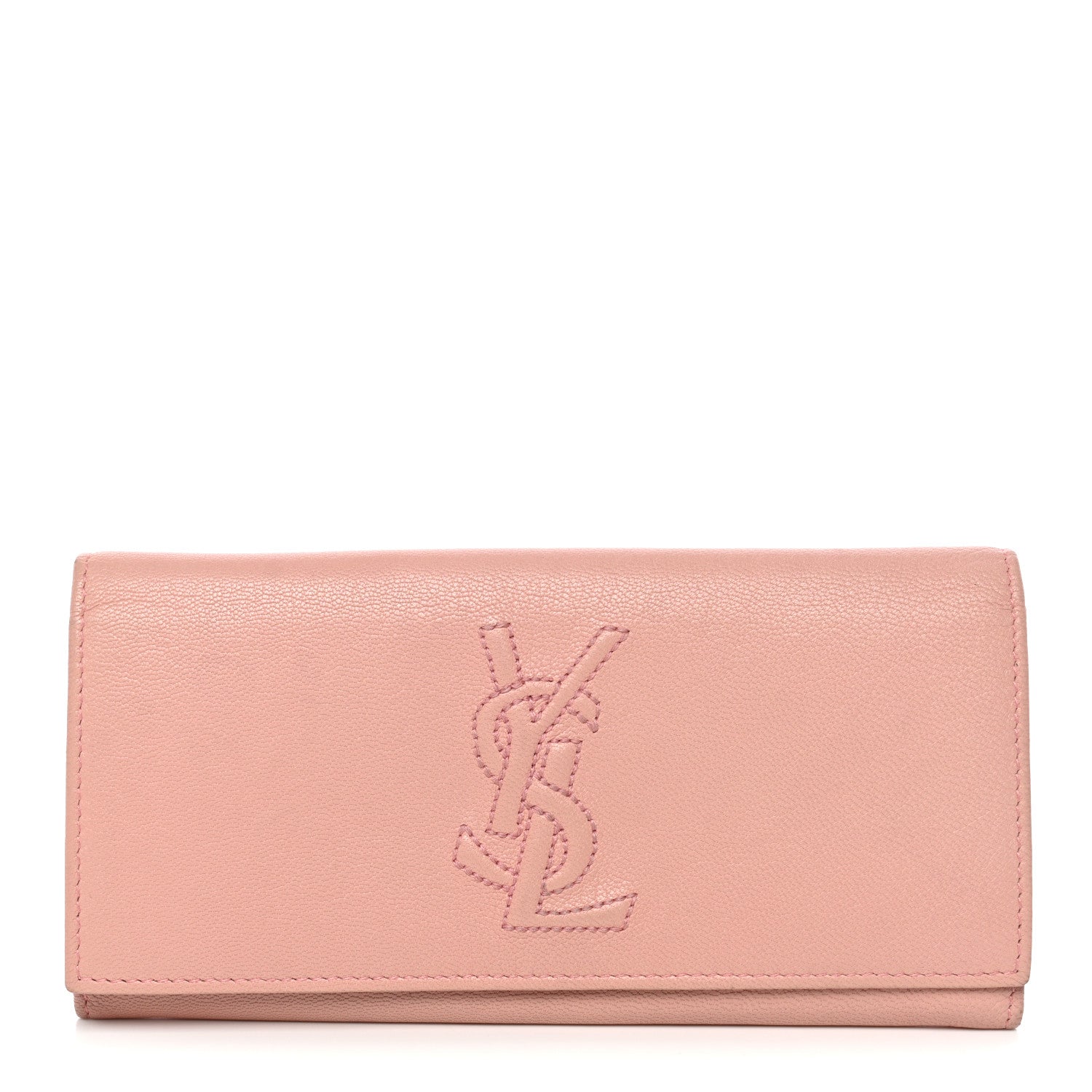 Saint Laurent Chevre Belle De Jour Continental Wallet Pink 1 of 7