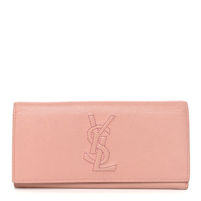 Saint Laurent Chevre Belle De Jour Continental Wallet Pink 1 of 7