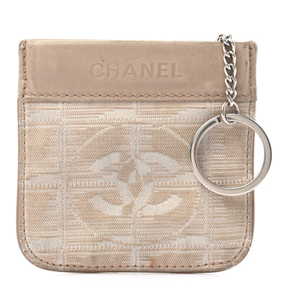 Chanel Nylon Travel Coin Pouch Beige 1 of 7