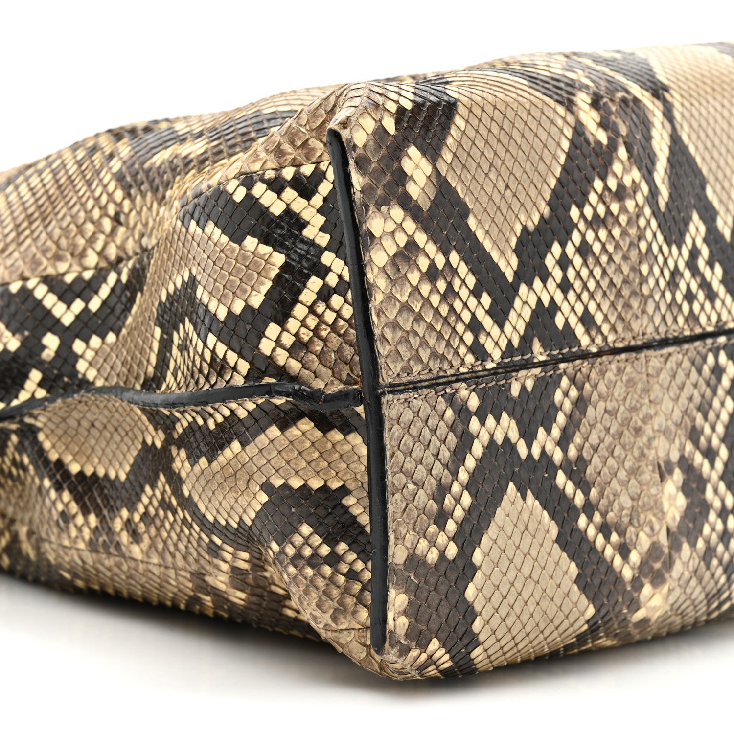 Loewe Snakeskin Flamenco Knot Bag Black 8 of 12