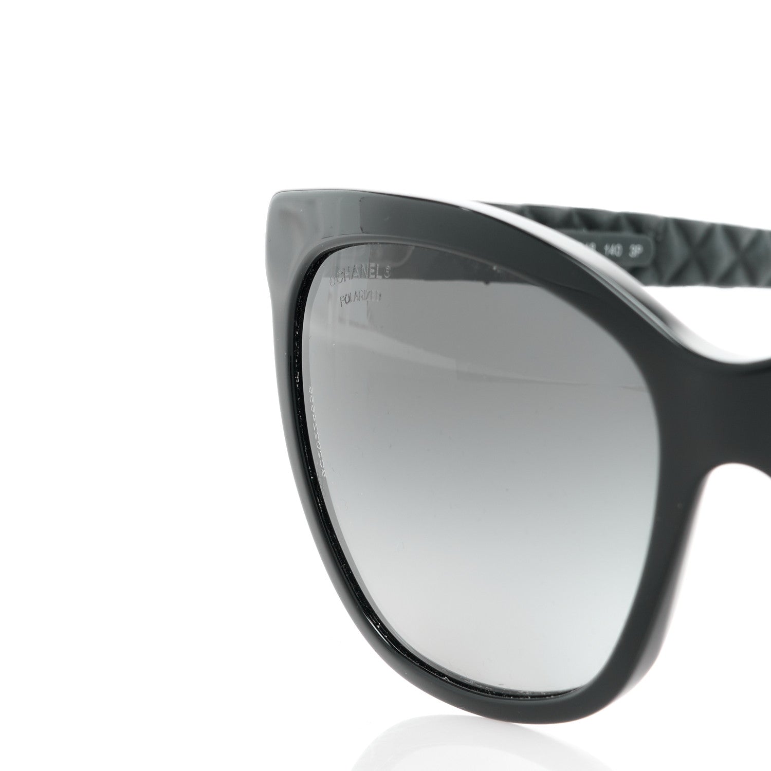 Chanel Acetate Quilted Polarized Butterfly CC Sunglasses 5288-Q Black 7 of 8