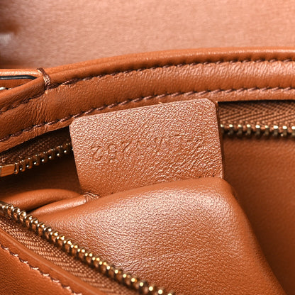 Celine Calfskin Triomphe Canvas Teen Triomphe Bag Tan 7 of 9