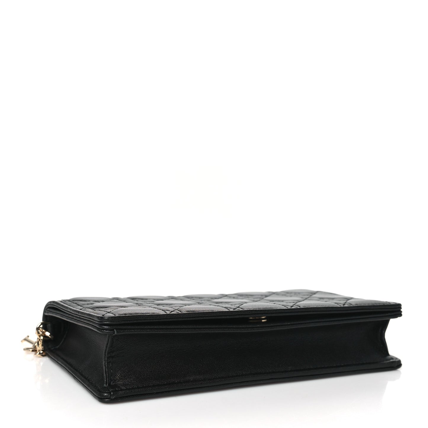 Lambskin Cannage Lady Dior Pouch Black