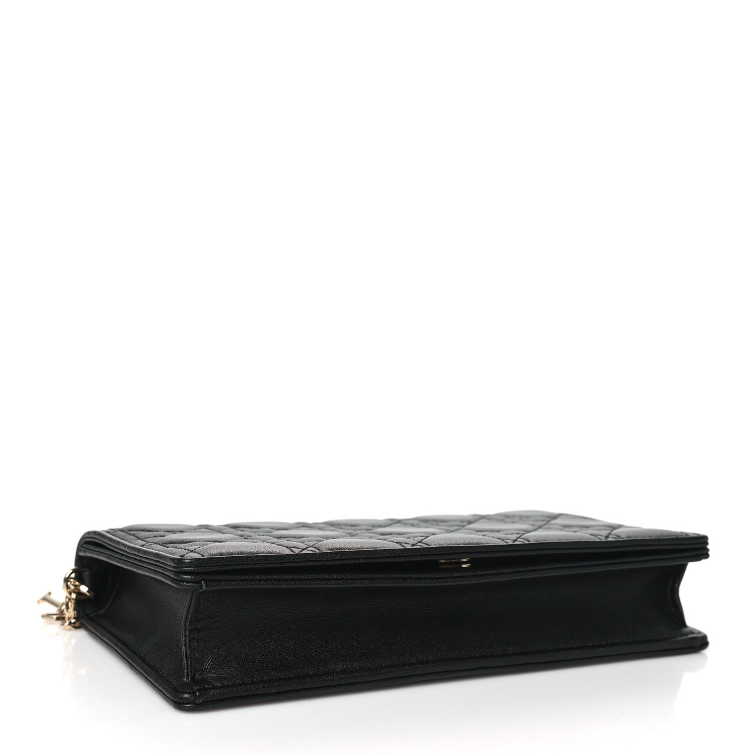 Christian Dior Lambskin Cannage Lady Dior Pouch Black 5 of 11