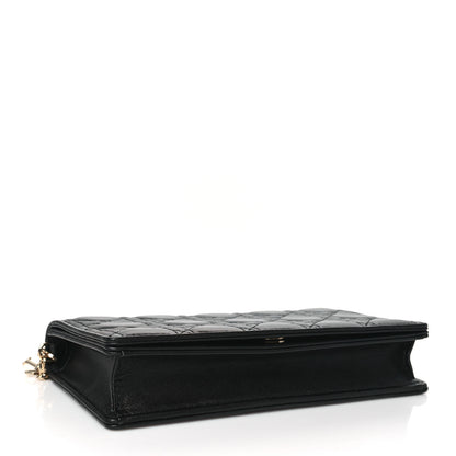 Christian Dior Lambskin Cannage Lady Dior Pouch Black 5 of 11