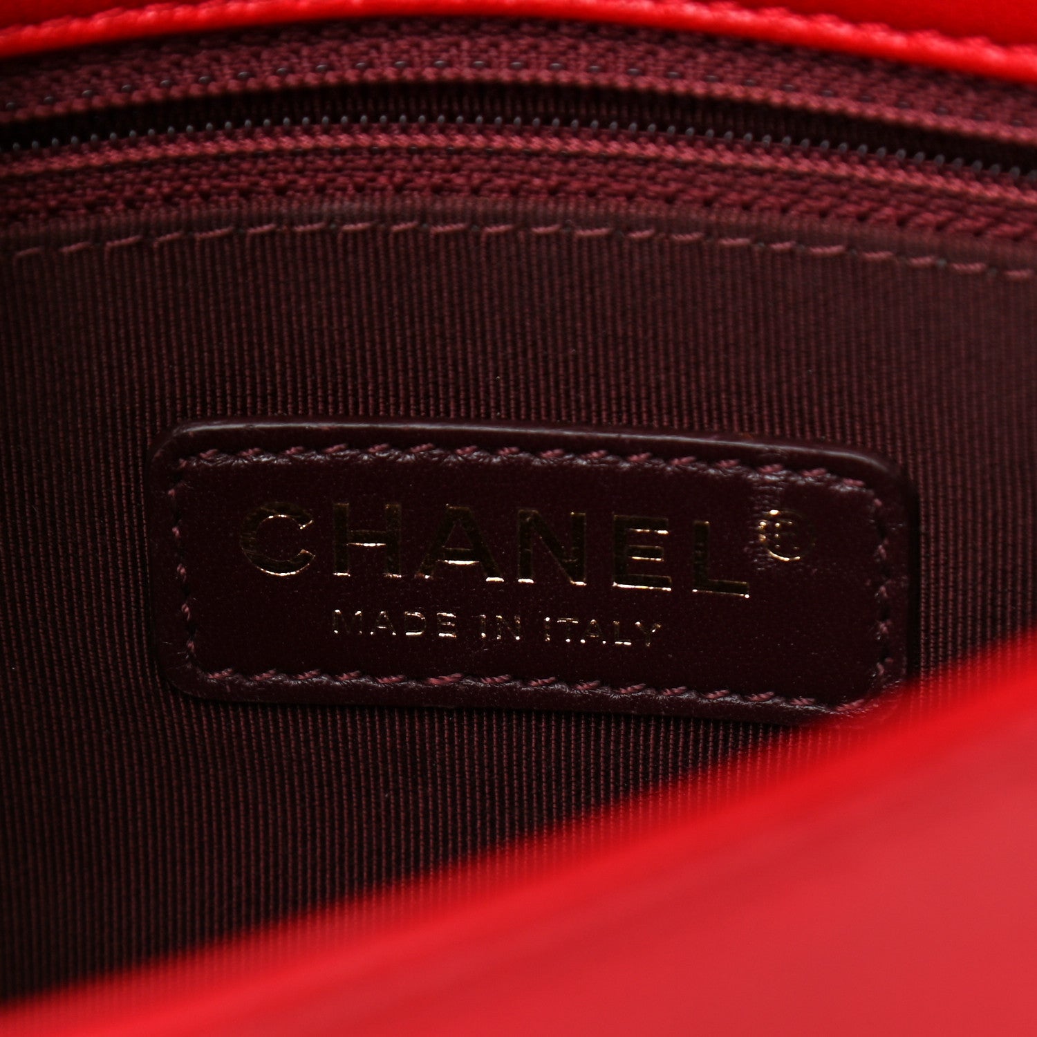 Chanel Sheepskin Quilted Medium Vintage Mademoiselle Flap Red 6 of 10