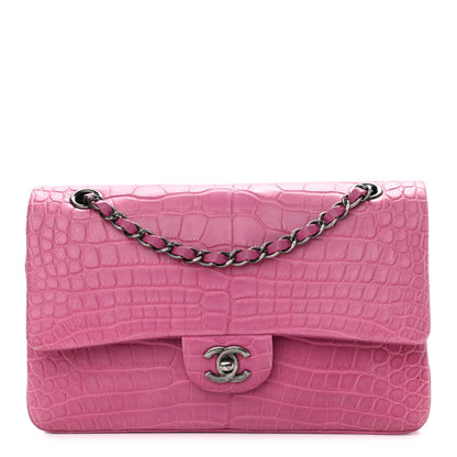 Chanel Alligator Medium Double Flap Pink 1 of 9