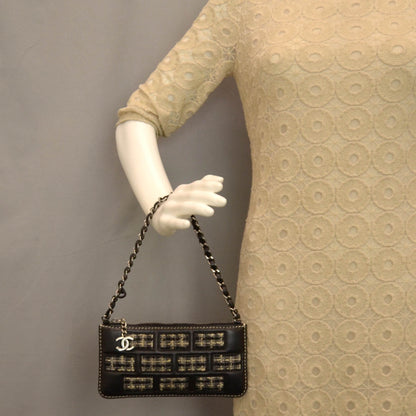 Chanel Tweed Patch Pochette 2 of 8