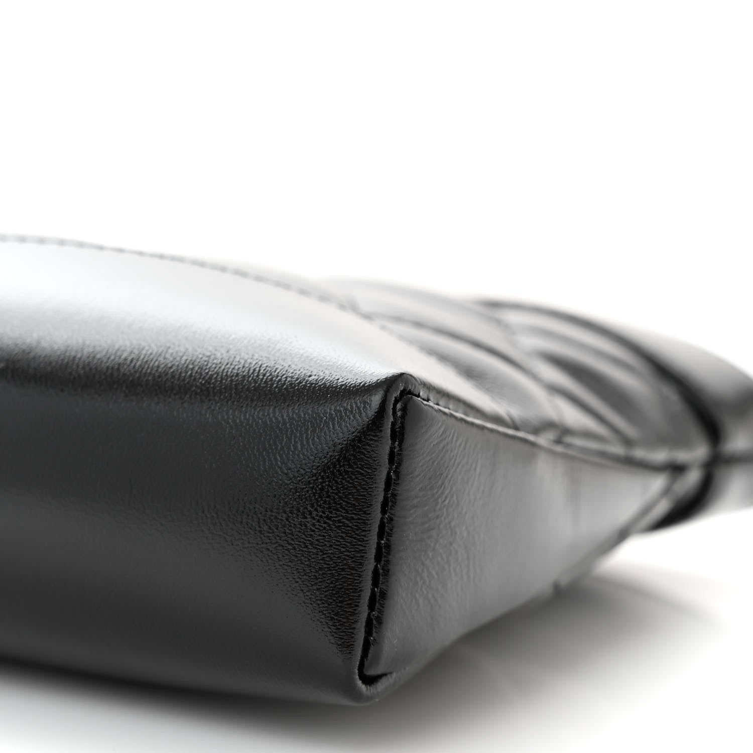 Chanel Shiny Crumpled Calfskin Quilted Nano 31 Shopping Bag Black 10 of 11