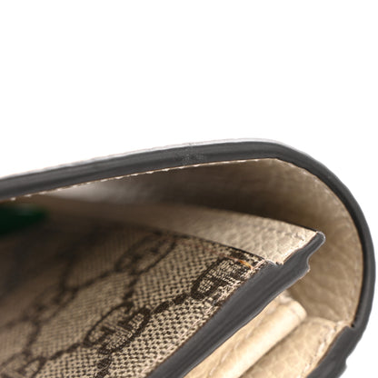 Gucci Dollar Calfskin GG Supreme Monogram GG Marmont Continental Wallet Mystic White Beige Ebony 8 of 9