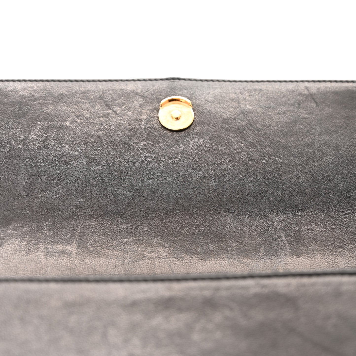 Smooth Calfskin Classic Monogram Kate Heart Tassel Heart Chain Wallet Black