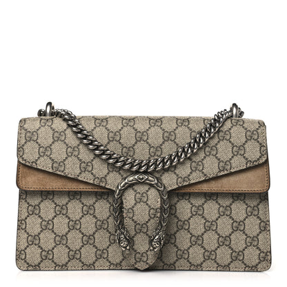 Gucci GG Supreme Monogram Small Dionysus Shoulder Bag Taupe 1 of 9