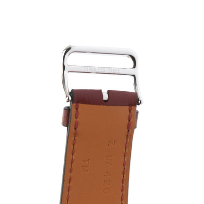 Hermes Swift Circuit 24 45mm Apple Watch Single Tour Band Rouge H Noir 5 of 5