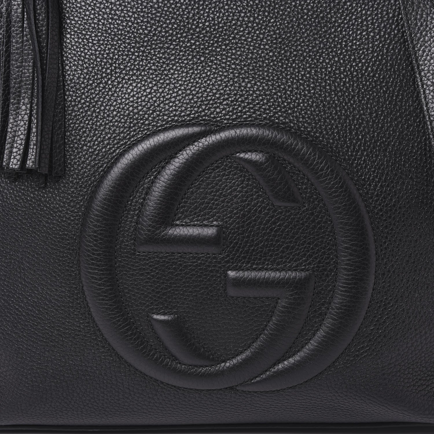 Gucci Pebbled Calfskin Large Soho Hobo Black 7 of 9