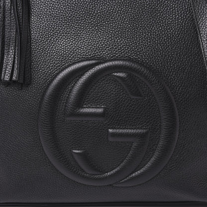 Gucci Pebbled Calfskin Large Soho Hobo Black 7 of 9