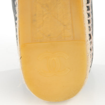 Chanel Lambskin CC Espadrilles 42 Black 10 of 11