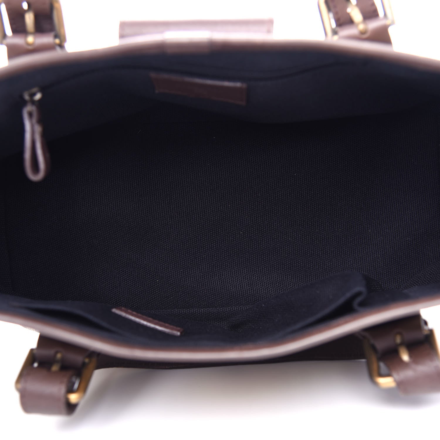 Burberry Haymarket Check Buckle Satchel Chocolate 5 of 11