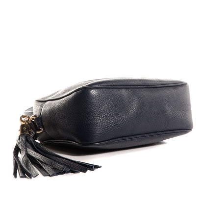 Gucci Pebbled Calfskin Small Soho Disco Bag Blue 4 of 8